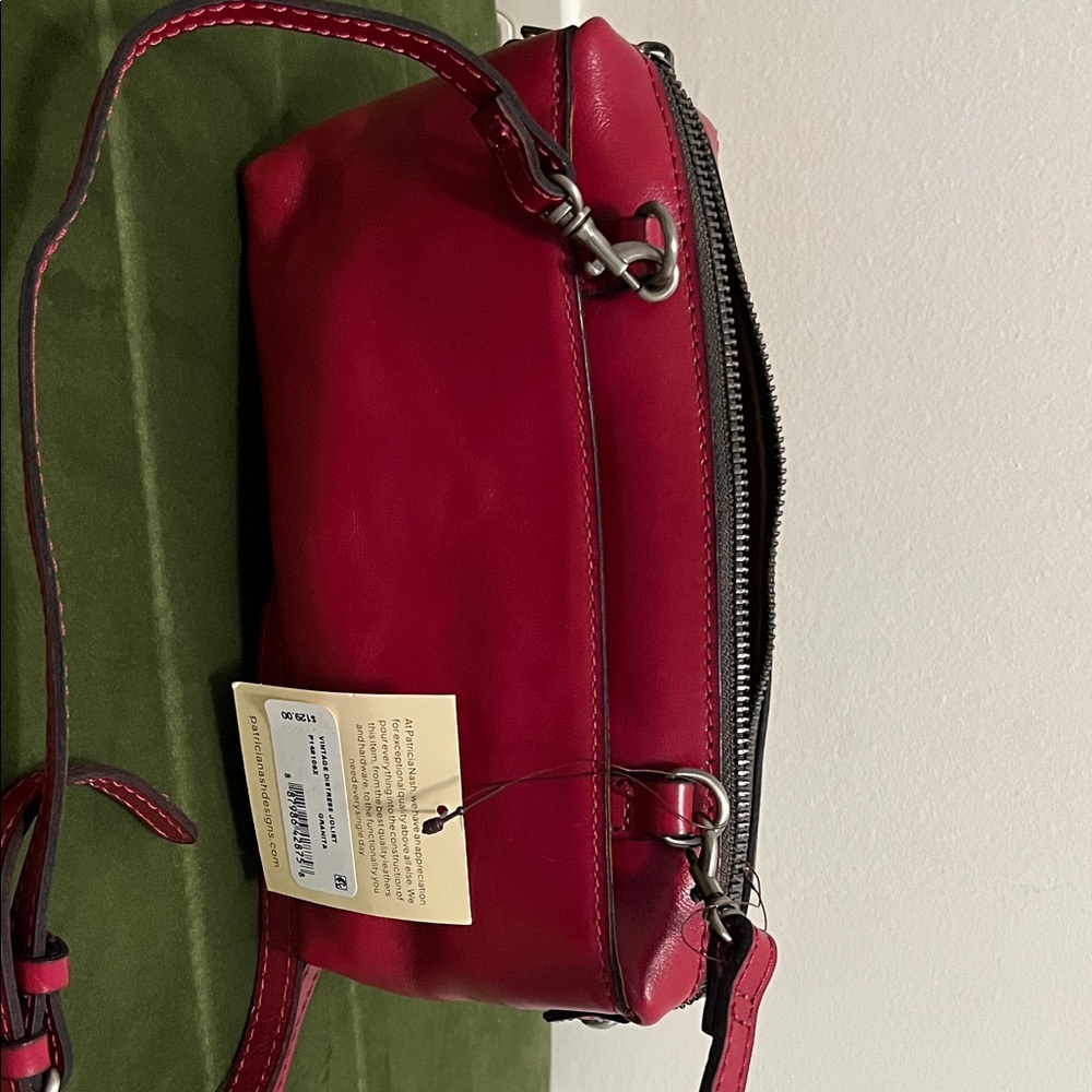Patricia Nash Red Leather Crossbody Bag - Picture 5 of 7